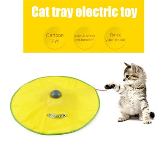 Electric Cat Toy Cat Stick Interactive Hide And Seek Kitten Wand 360 Degree Rotating Mouse Tail Toy Home Pet Supplies
