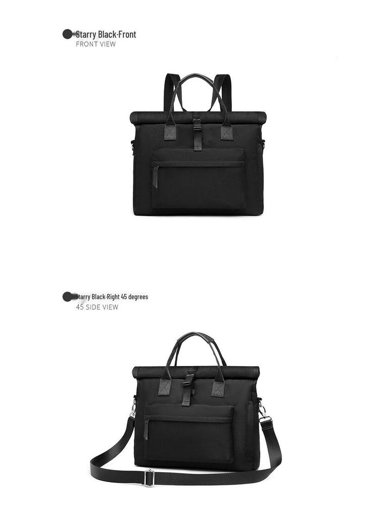 Large Capacity Crossbody Laptop Backpack with Air Cushion Protection for Business Trips