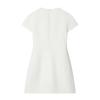 Summer New French Elegance Temperament White Round Neck Short-sleeved Slim-fitting Dress