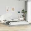 White Bed Frame 180 x 220 cm Solid Pine Wood
