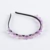 Handmade Braided Rhinestone Flower Headband - Korean Style Hair Accessories for Women and Girls