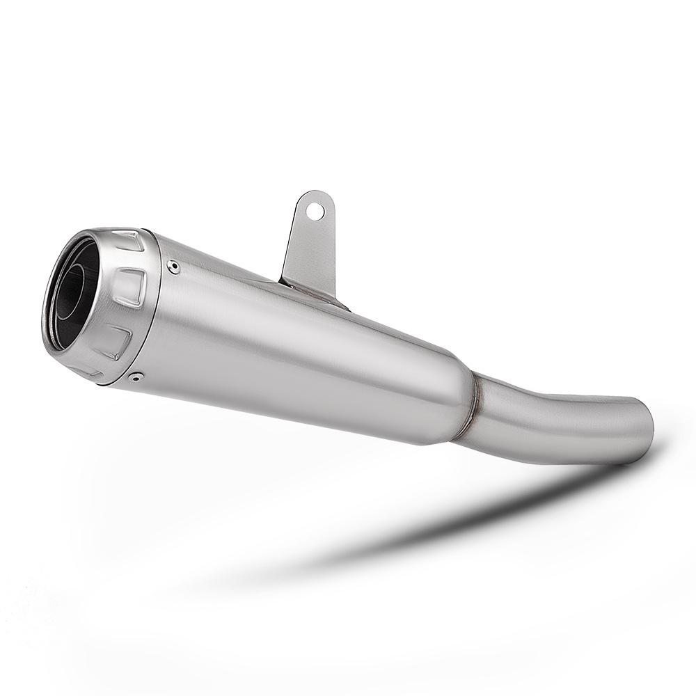 ZX6R Motorcycle Mid and Rear Exhaust Pipe with AW30 Muffler - Integrated to Connect with Original Front Section