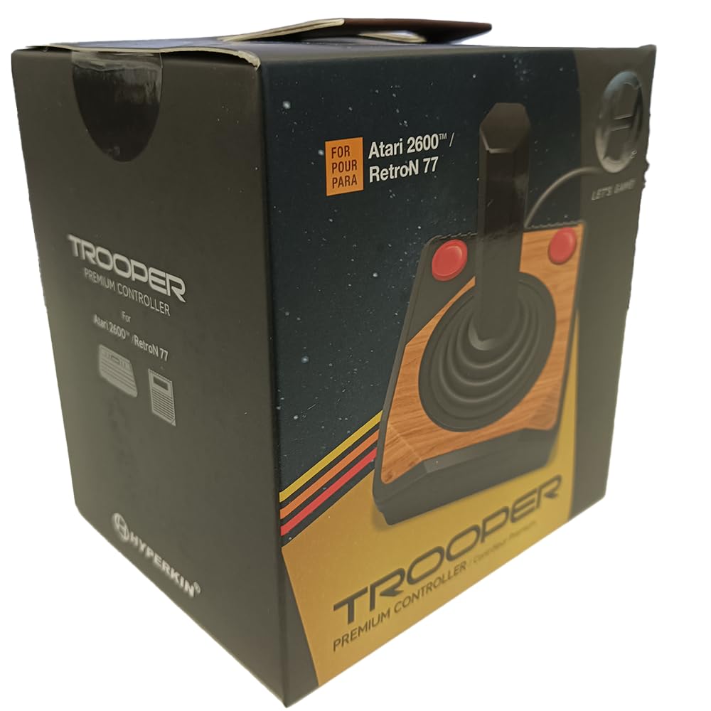 Hyperkin Trooper Premium Wired Joystick – ATARI 2600 / Retron 77 Compatible Classic Gaming Controller