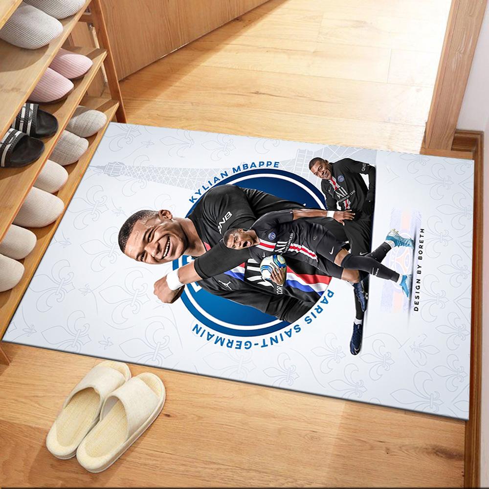 Mbappe 144 Area Rug Design for Entryway Decorate room Dormitory Foyer Antislip Carpet Decorate Offices Gift for Festivals