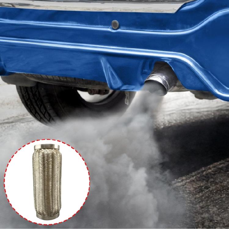 Steel Exhaust Flexible Pipe Double Braid Heavy Duty Exhaust Flexible Pipe Automotive Exhaust Part Long Lasting Exhaust Pipe