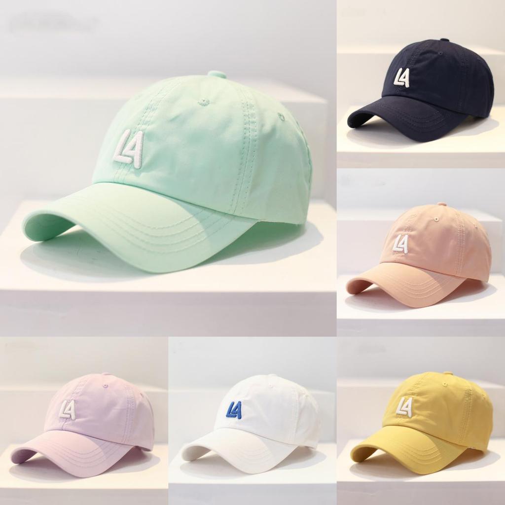 Cotton Baseball Cap For Women With Letter Embroidery Sun Protection For Spring Summer Casual Wear