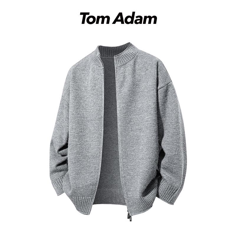 

TOM ADAM Мужской универсальный вязаный кардиган со стойкой XL