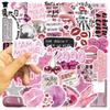 50Pcs Pink Y2K Cartoon Graffiti Stickers - Waterproof Diy Decor For Guitars Notebooks  Luggage Animeworlds Store