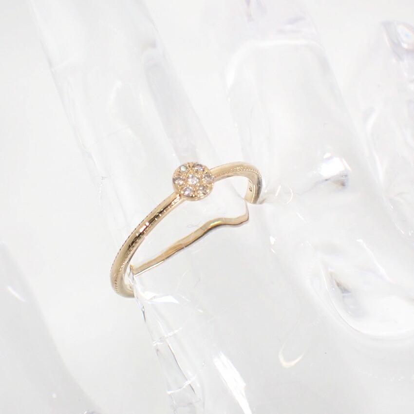 [Used] agete K10 Diamond Ring / Size 13 / j36-7