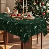 Christmas Rectangle Table Cloth Tree Star Reusable Tablecover Christmas Decorations for New Year Christmas Dining Table Cover