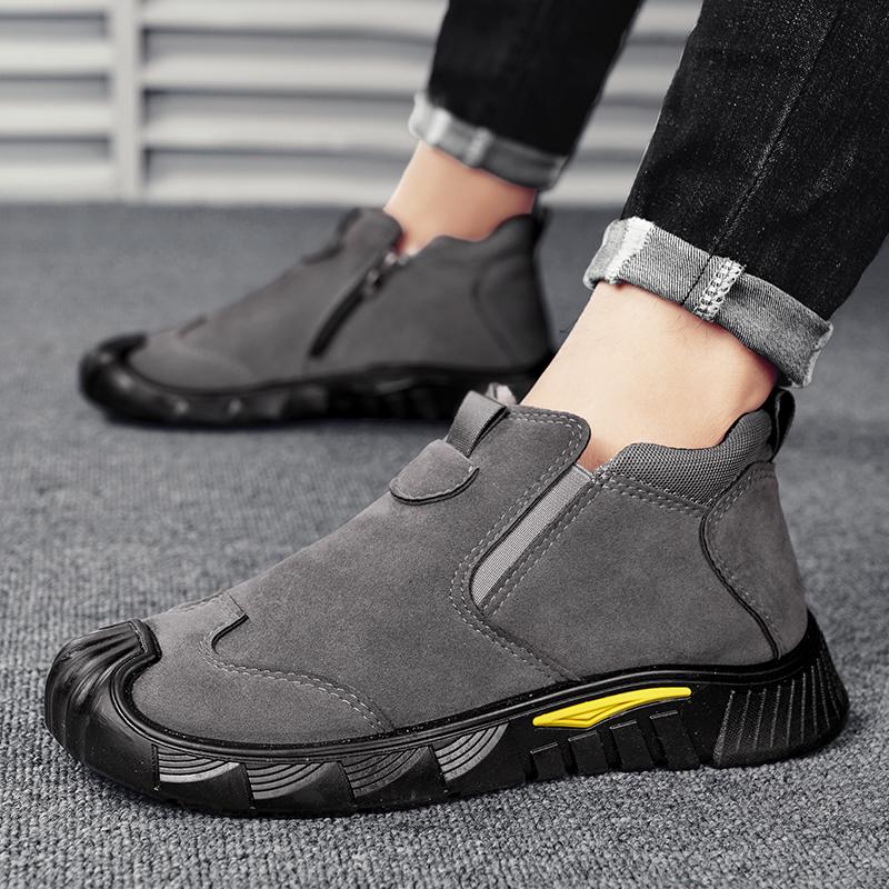

Осенне-зимние новые модные ботинки One Step Boots Outdoor Trendy Plush Cold Resistance Lightweight warm Casual M 39 серый