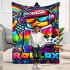 Roblox 301 Coperta Calda Decorativa Perfetta per Biancheria da Letto Picnic Ufficio per Tutte le Stagioni Calda Decorazione Regalo Perfetto per Parenti e Amici