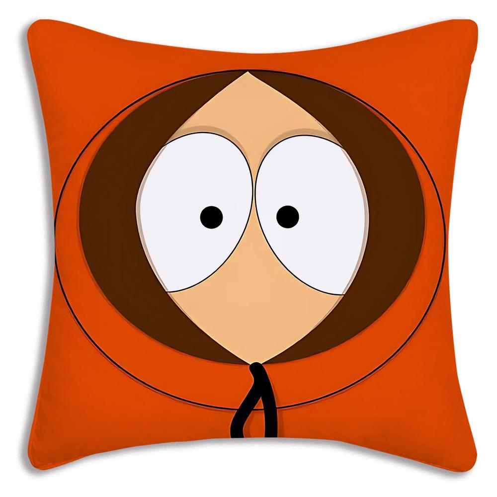 Hot Funny Anime S-Souths Park Pillow Covers Cartoon Sofa Decorative Home Double-Sided Printing Short Plush Cute Cushion Cover