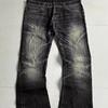 Deeptown Vintage Y2k Bootcut Džínsy Dámske Pánske Opotrebované Rozšírené Džínsy Retro Grunge Streetwear Štýl Boyfriend Opraté Džínsové Nohavice