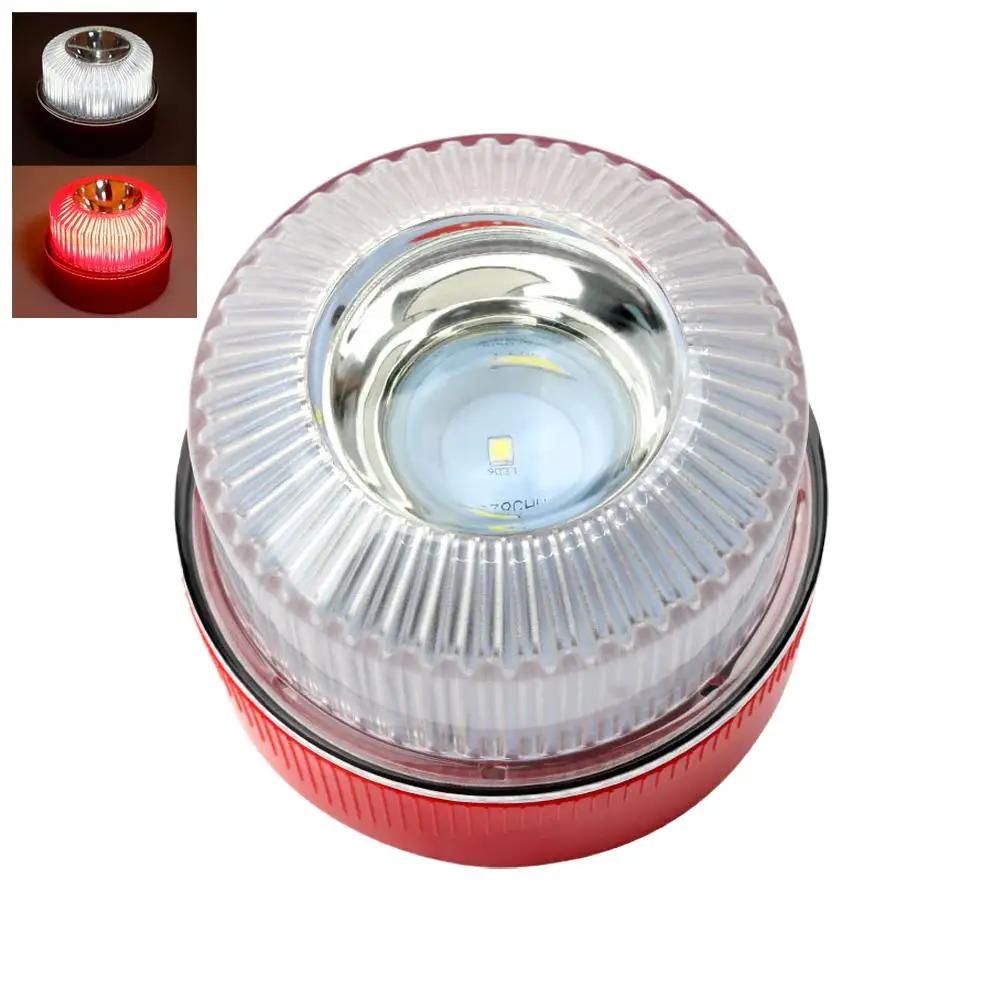 Winter Car Warning Lights Portable Auto Emergency Beacon Flashlight White/Red Waterproof Strobe Light Induction Light Magne A6T1