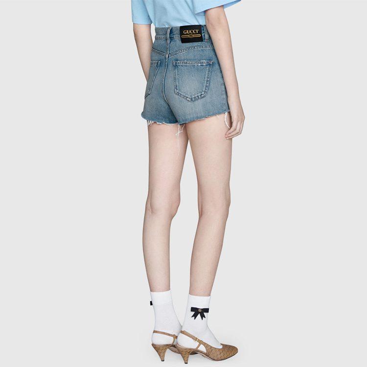 Gucci Denim Shorts Women's Blue 502779-XDBP2-4452