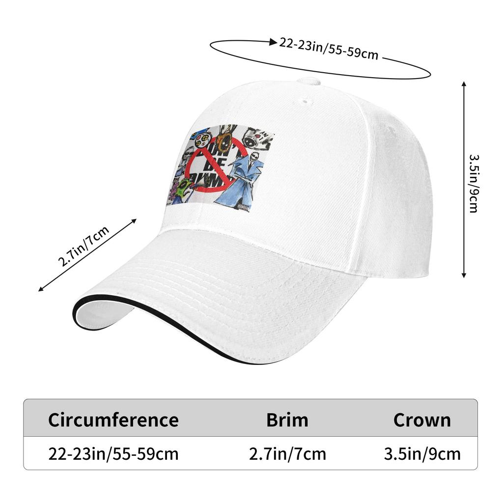 Don't Be Dumb Baseball Cap AS-AP Rocky Album Female Male Custom DIY Trucker Hat Summer Outdoor Gym Sun-Proof Baseball Caps