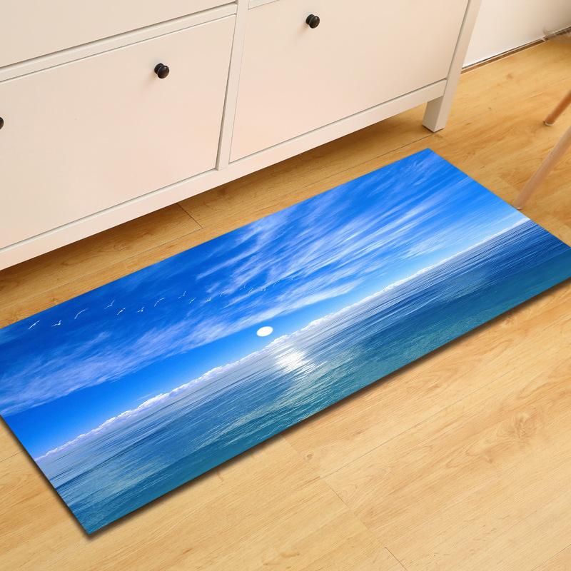 Kitchen Sand Wardrobe Shoe Cabinet Long Floor Mat