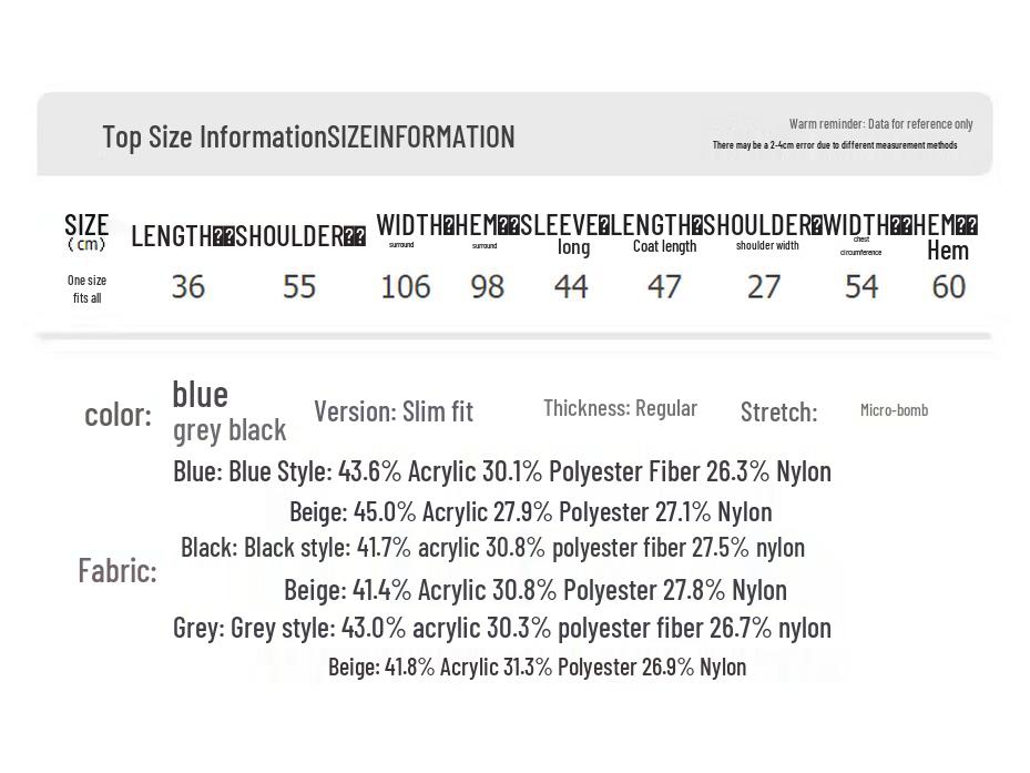 UNIFREE Women's Korean Style Knitted Sweater Set