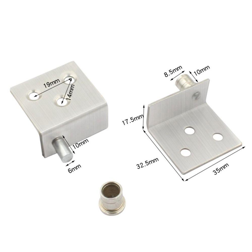 2pcs Stainless Steel Concealed Shaft Multifunction Upper Lower Hinge Clips  Furniture