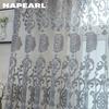 1PC NAPEARL European-style Luxury Jacquard Curtain Transparent Sheer Curtain for Living Room Bedroom Balcony WindowHome Decor