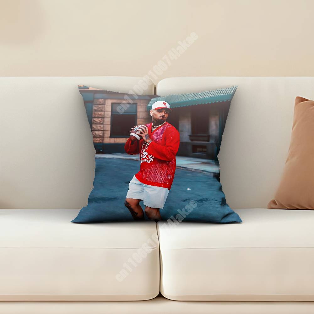 CChris Breezy BBrown For the Moment Sofa Couch Pillow Cover Cushion Case Home Bedroom Decoration