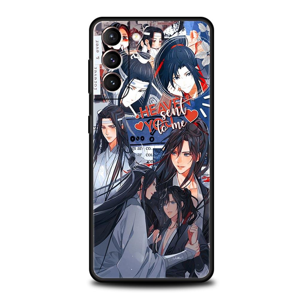 Anime Mo Dao Zu Shi MDZS Phone Case For Samsung Galaxy S22 S21 S20 Ultra FE 5G S10E S10 S9 S24 Plus S23 Cover Black