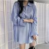 Ladies' Shirt Lazy Wind Drape White Shirt Female Simple Commuter Solid Color Shirt Niche Loose Long-sleeved Blouse Temperament Elegant Fashion Top