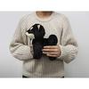 Sanei Boeki Graceful Dog (Made in Japan) Shiba Inu Small, Black, Standing Plush Toy, Total Length 24cm, I6856