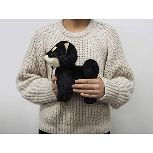 Sanei Boeki Graceful Dog (Made in Japan) Shiba Inu Small, Black, Standing Plush Toy, Total Length 24cm, I6856