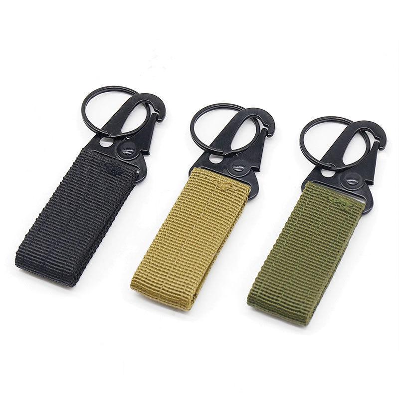 Premium Tactical Carabiner Backpack Hook: Multi-functional Military-Grade Climbing Buckle Keychain