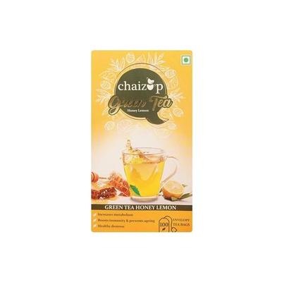 Chaizup Té Verde Limón Miel - 25 Bolsitas de Té | Té Verde con Sabores a Miel y Limón | 25 Porciones | 50g