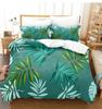 Super Soft White Bedding Set Green Fresh Winter Plantain Leaves Duvet Cover Sets Kids Adult Queen King Housse De Couette 220x240