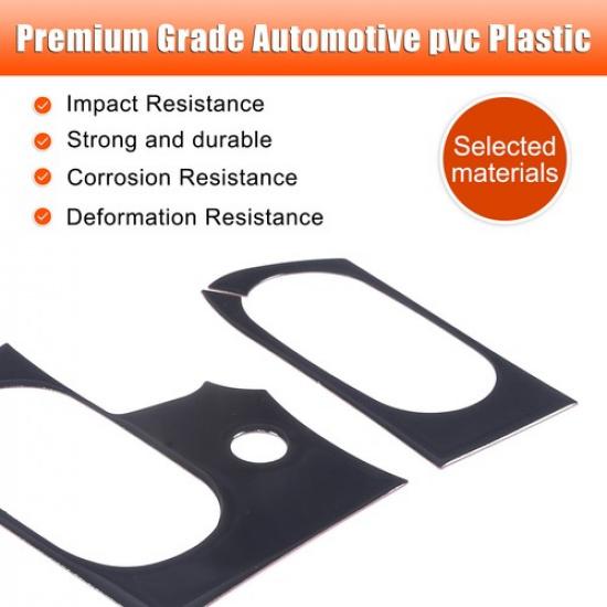 Glossy Piano Black Side Air Vent Outlet Trim Sticker For Corvette C6 2005-2013