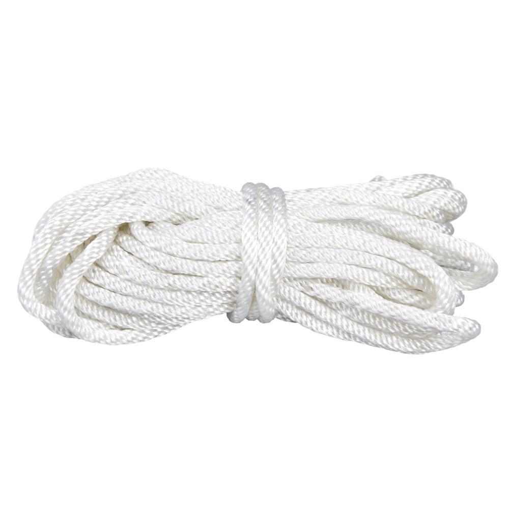 White Pull Cord Nylon Starter Rope Durable Recoil Starter Rope for GX160 Recoil Starter Chain Saw