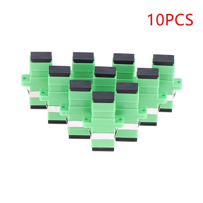 10/20/30Pcs Fiber Optic Simplex Coupler Scapc Connector Sm Optical Fiber Adapter Single Mode Flange Fiber Tools 10PCS
