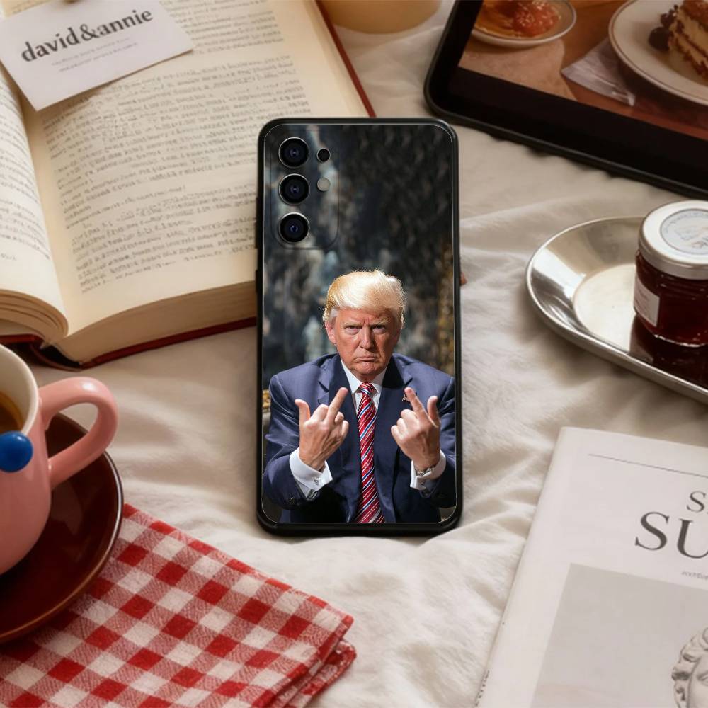 COOL T_trumps Handyhülle Für Samsung S 25,24,23,22,30,21,10,9,Ultra,Plus,Lite,FE,4,5 G Weiche Schwarze Hülle