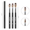 Acrylic Nail Brush Set, 3Pcs Powder Nail Brushes for Acrylic Application, Nail Art Brush for 3D Carving & Detailing Design, Nail Extension Manicure