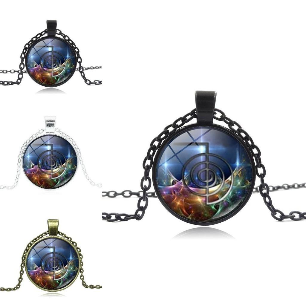 Exquisite Legierung Zeit Edelstein Anhänger Halskette Modischer Retro-Stil Für Frauen Und Männer