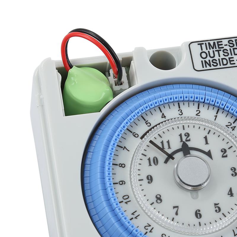 Electrical Mechanical Timer Switch Analog Dial Timers 24hours 7days 15A 20A Din Rail Weekly Programmable Timer Controller