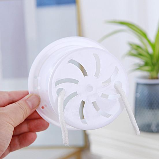 2 Sets Self Watering Flowerpot with Wick Rope Indoor Outdoor Plants Planting Pot with Drainage Hole Clear Reservoir Herbs Flower Planter Pot