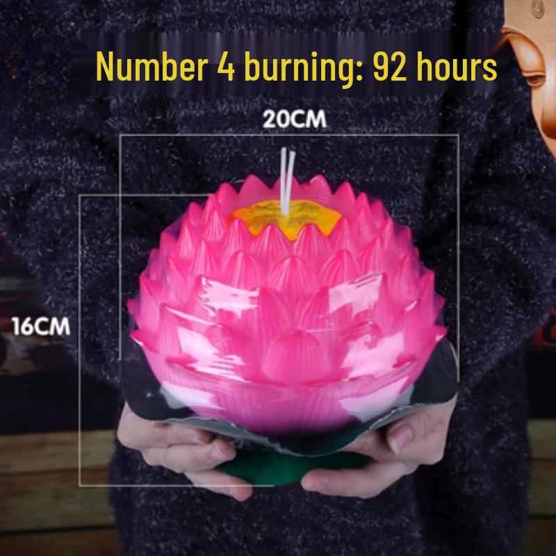 

Buddhist Golden Lotus Candle Lamp