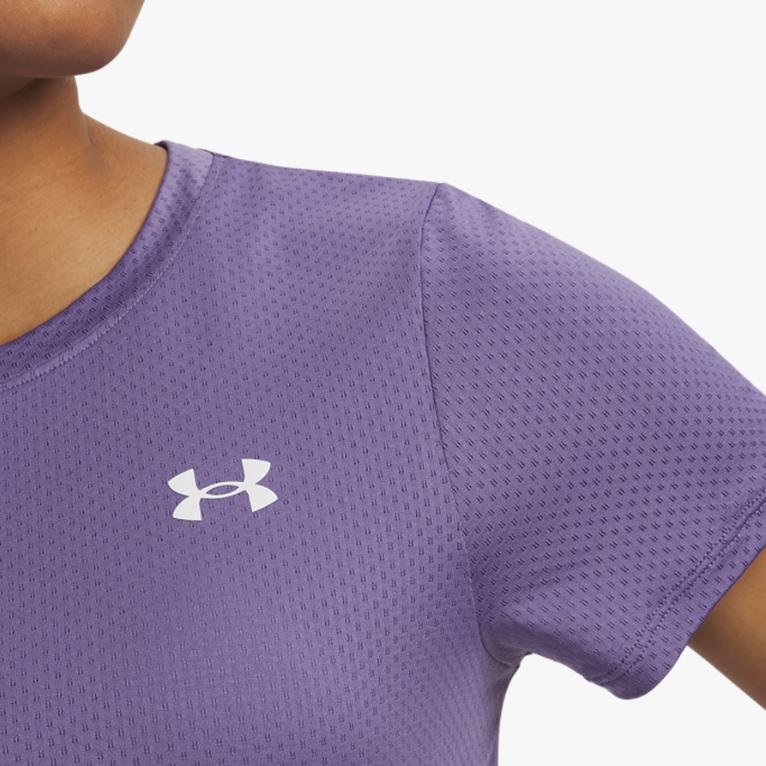 Under Armour Tech Breathable Slim Fit Crew Neck Short Sleeve T-Shirt Women Tops 6009990-520