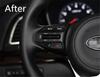 Left steering wheel control button for o mode and hands-free operation