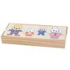 Wooden Childrens Toy With Little Rabbits Dress Up Puzzle For Learning And Play
