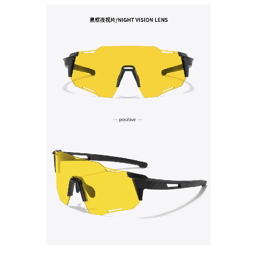 Women's Cycling Glasses, Day and Night Dual-use Photochromic Outdoor Sunglasses, Mountain Climbing Windproof and Sandproof UV Protection Goggles for