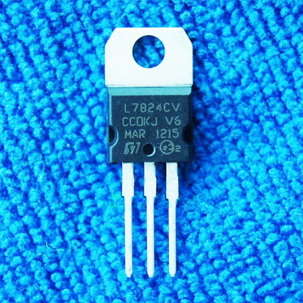 

10PCS L7824CV L7824 LM7824 ST TO-220 Стабилизатор напряжения IC REG LDO TO220
