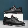 Outdoor British Casual Single Shoes Leather Shoes Formal Shoes New Men Loafers Leather Shoes Men Comfortable Low-top Oxford Shoe