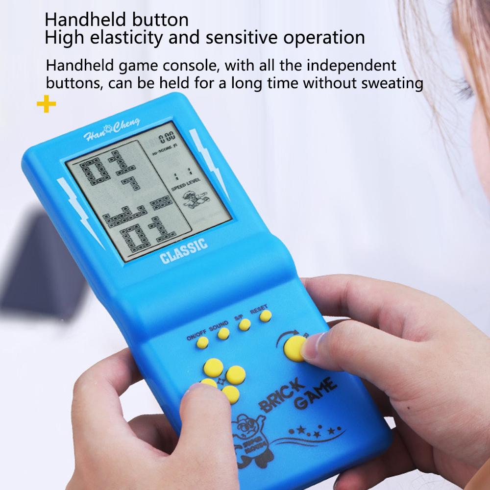 Console per Giochi Tetris a Schermo Grande Console di Giochi Portatile Classica Nostalgica Retrò Giocattoli Elettronici Lettore di Giochi Portatile Retrò Nuovo