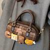 High-end, Stylish Checkered Bag, Fashionable Crossbody Bag, Hand-held Bowling Bag